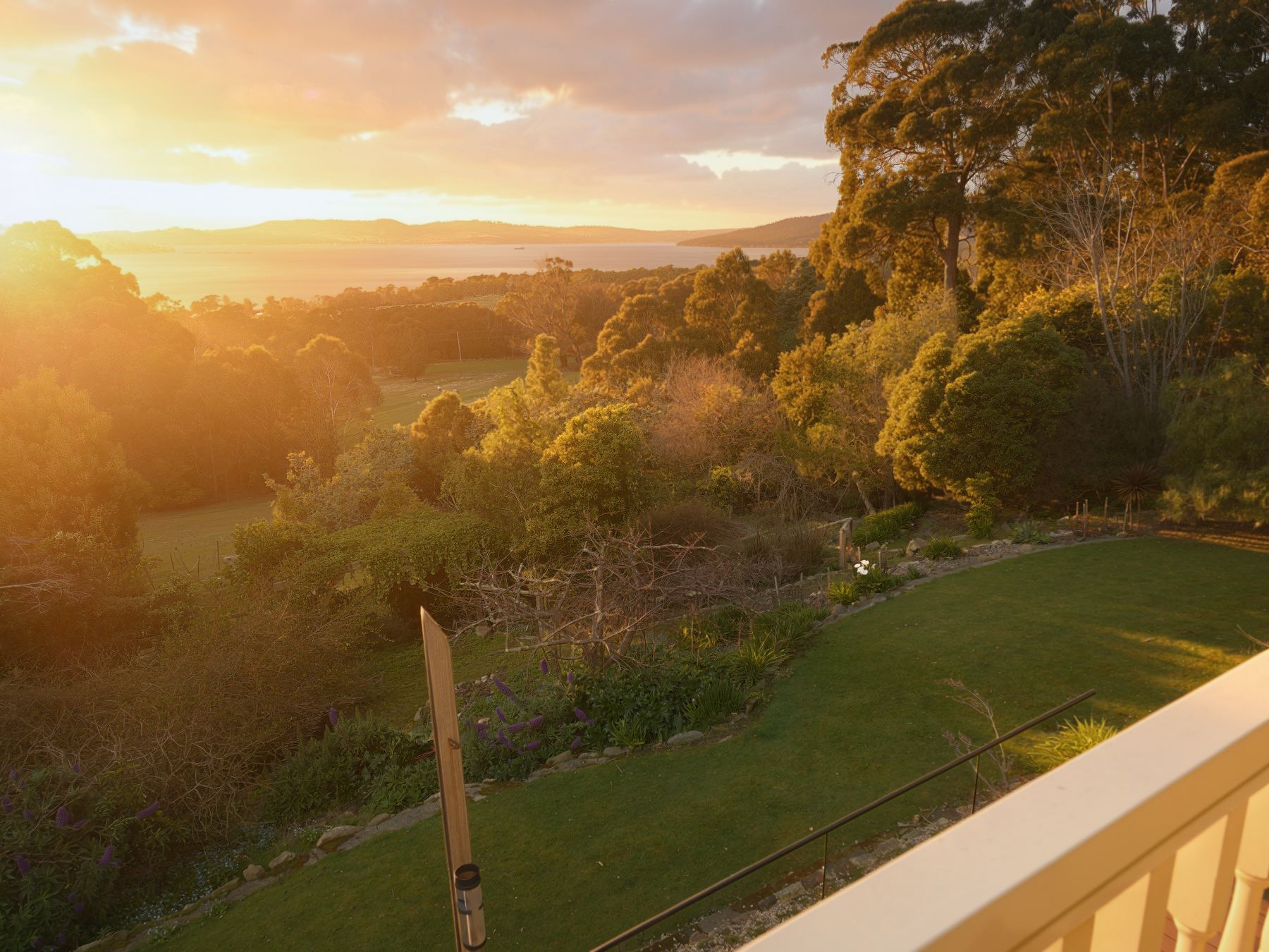 Six acres above the channel, twenty minutes from Hobart