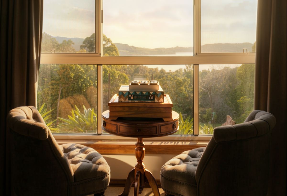 The channel from the sitting-room window